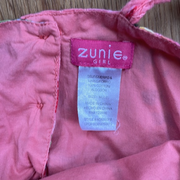 Zunie Floral Flutter Sleeve Dress 7 8 medium - Picture 4 of 6